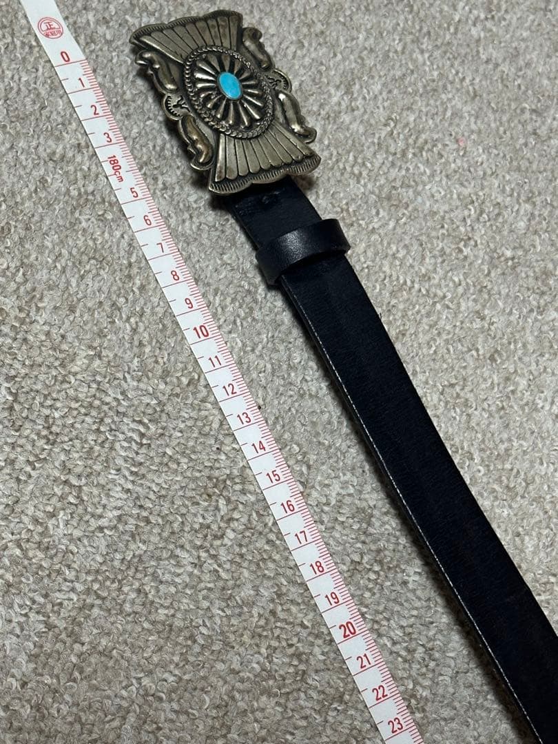 L Polo Ralph Lauren インディアン ターコイズ レザー ベルト - メルカリ