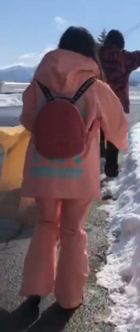 JACKFROST スノボウェア サーモンピンク 上下セット 上S 下M 手袋付