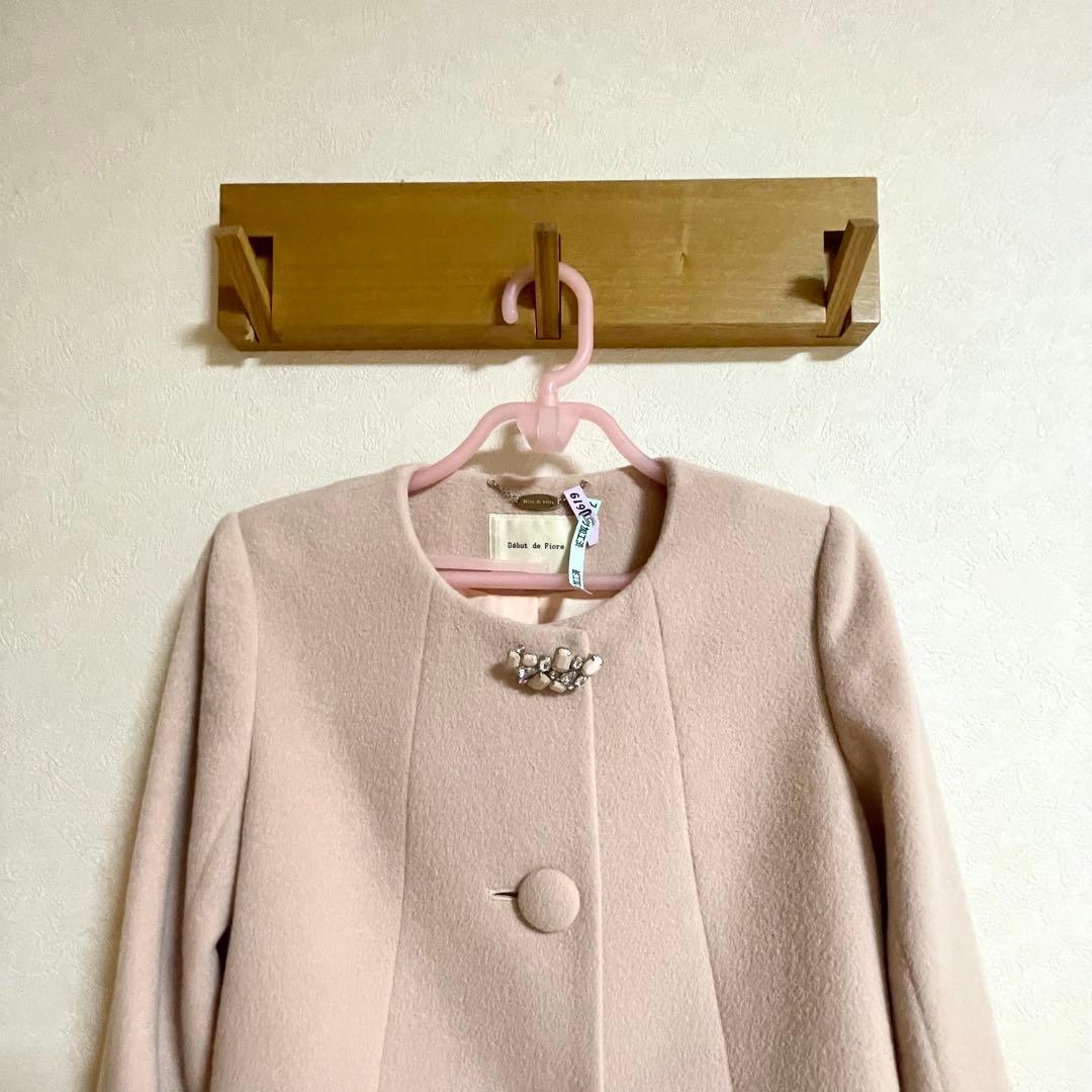 Debut de Fiore】ノーカラーコートSIZE 36さえこさんコート - メルカリ