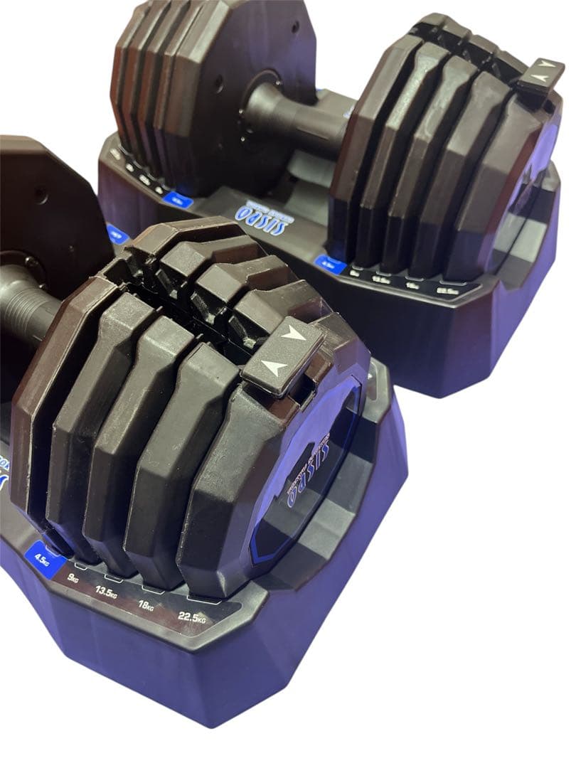 東急スポーツオアシス アジャスタブル ダンベル 22.5kg 可変式 1/2