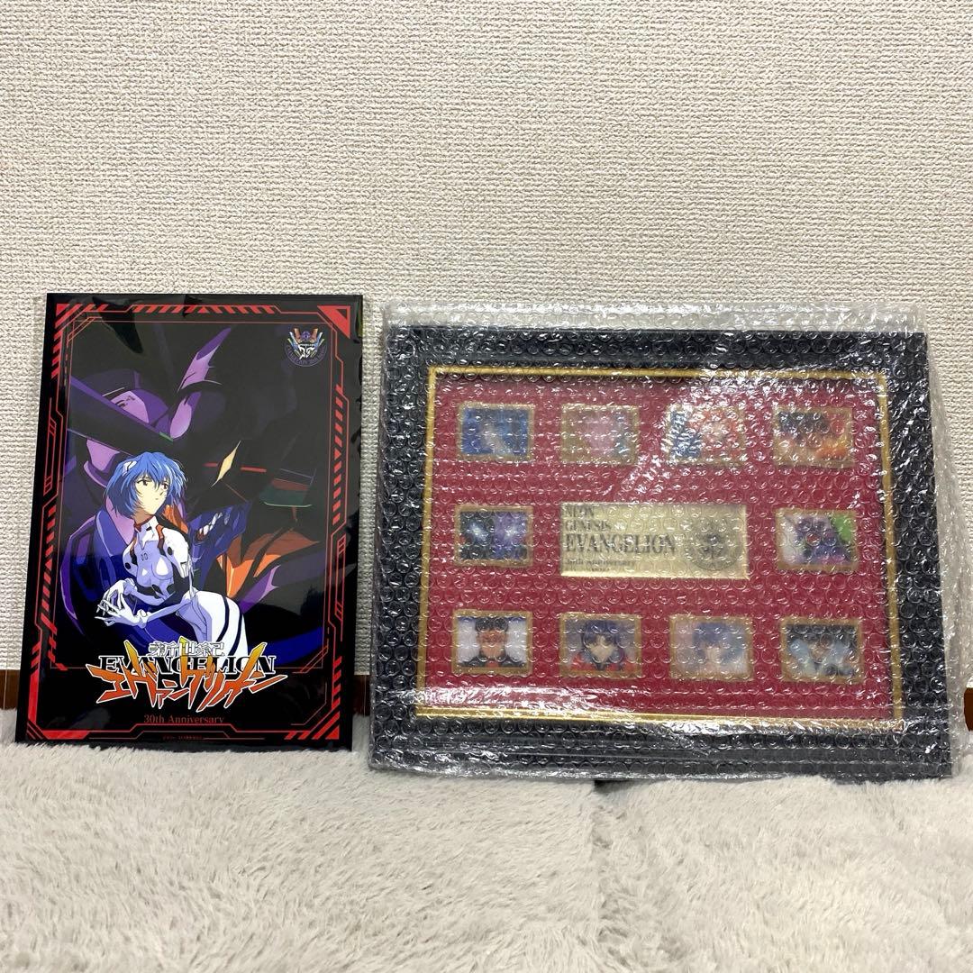 新世紀エヴァンゲリオン　30周年記念オリジナルフレーム、額装ピンズセット