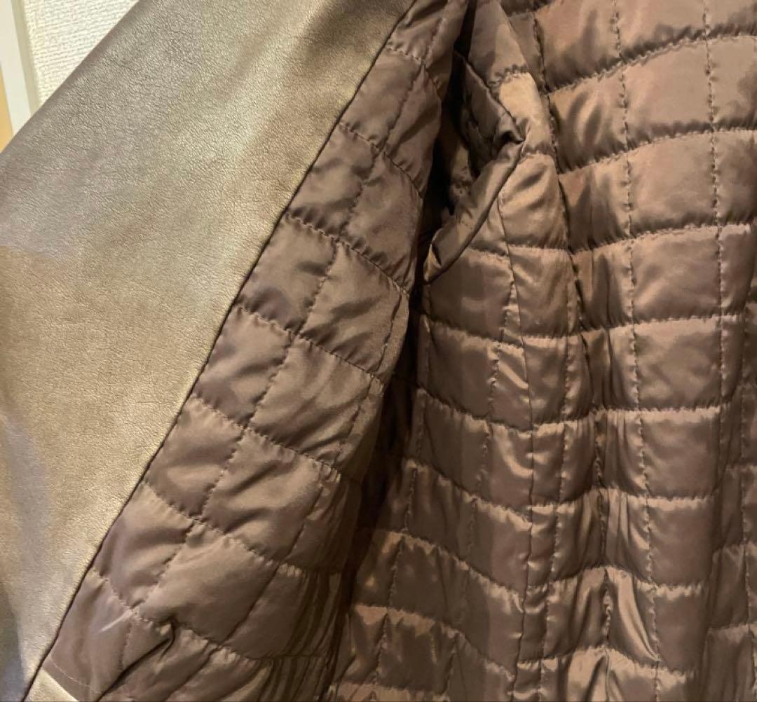 美品♡ VINTAGE WASH ECO レザーキルティングライダース - メルカリ