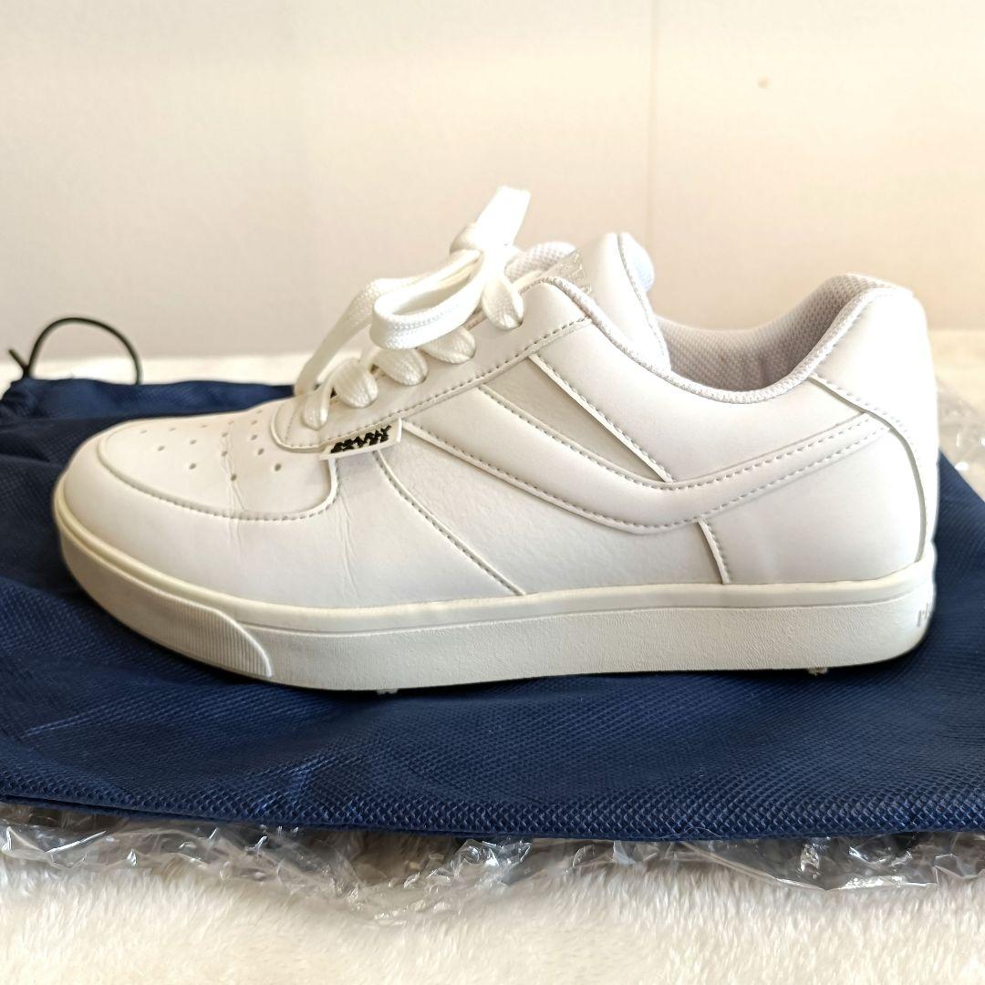 パーリーゲイツ ゴルフシューズ ローカット ホワイト 23.5 - メルカリ