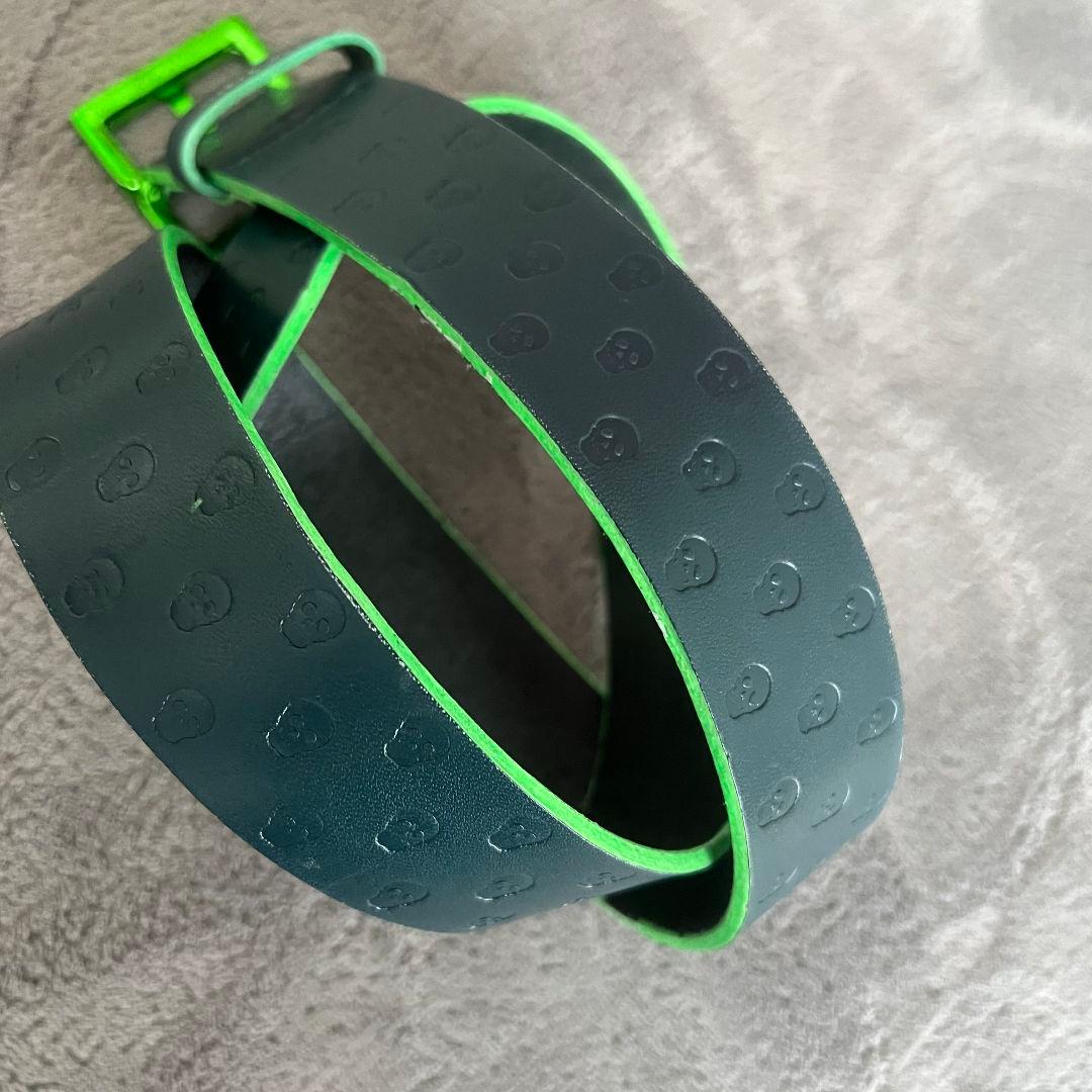 MARK&LONA マークアンドロナ ベルト レザー 柄 刻印 革 緑色 - メルカリ