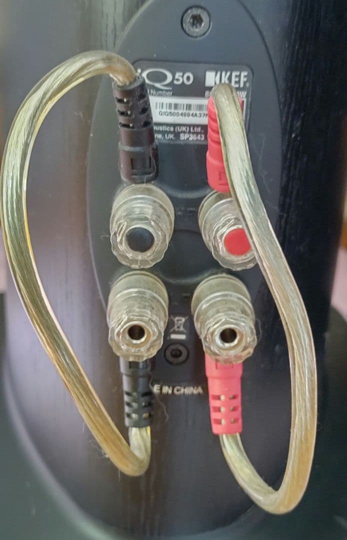 KEF iQ50 美品 トールボーイスピーカー 付属品一式 ベルデンケーブル