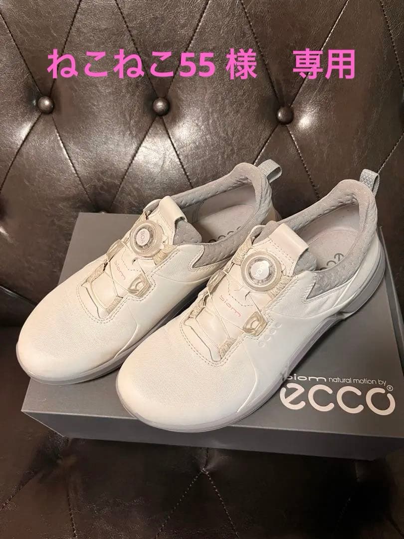 ✨美品✨eccoゴルフシューズ レディース エコー ECCO ECCO ゴルフ バイオム エイチファイブ 本革 レディース