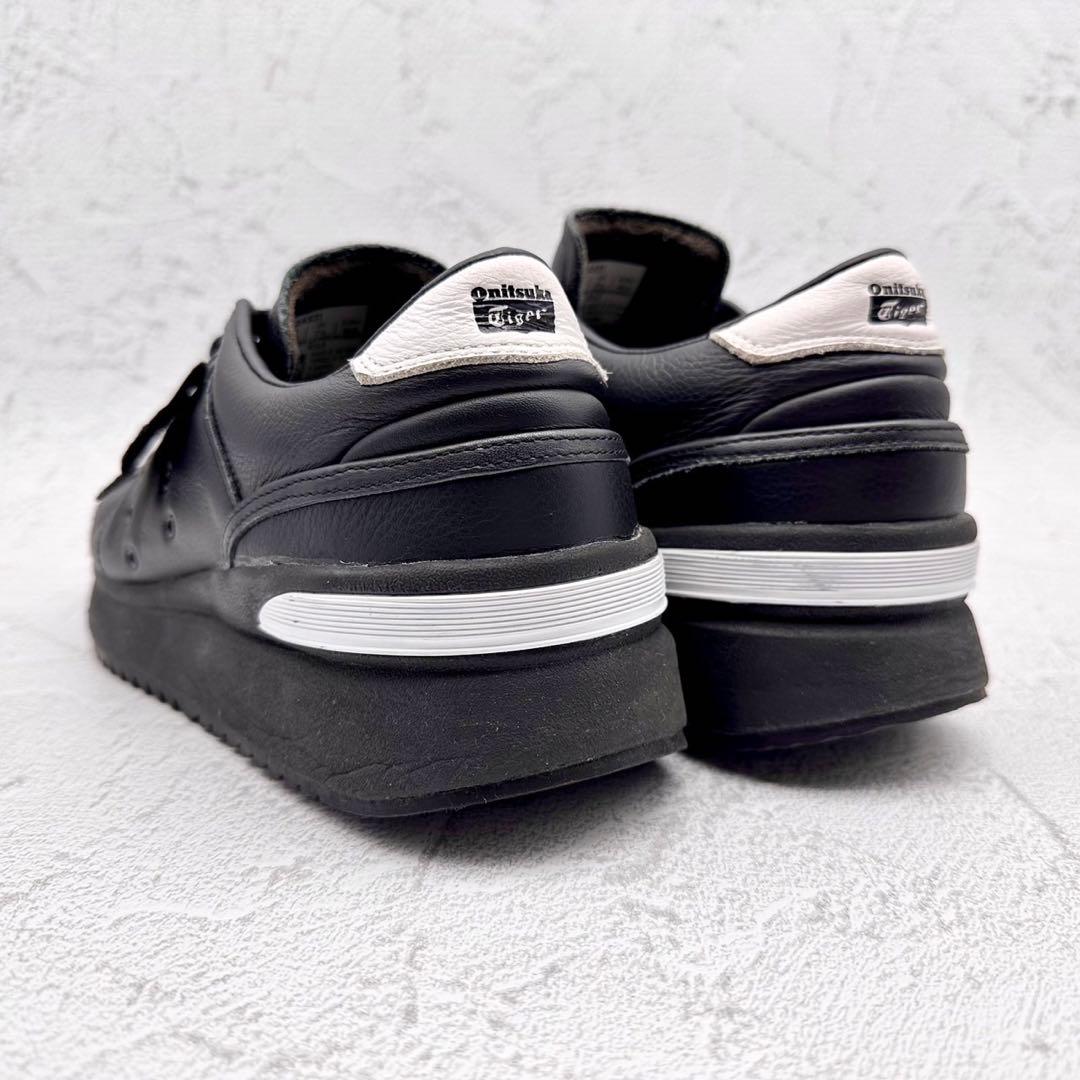美品】オニツカタイガー ローンシップ PF 黒 レザー 厚底 シャーク
