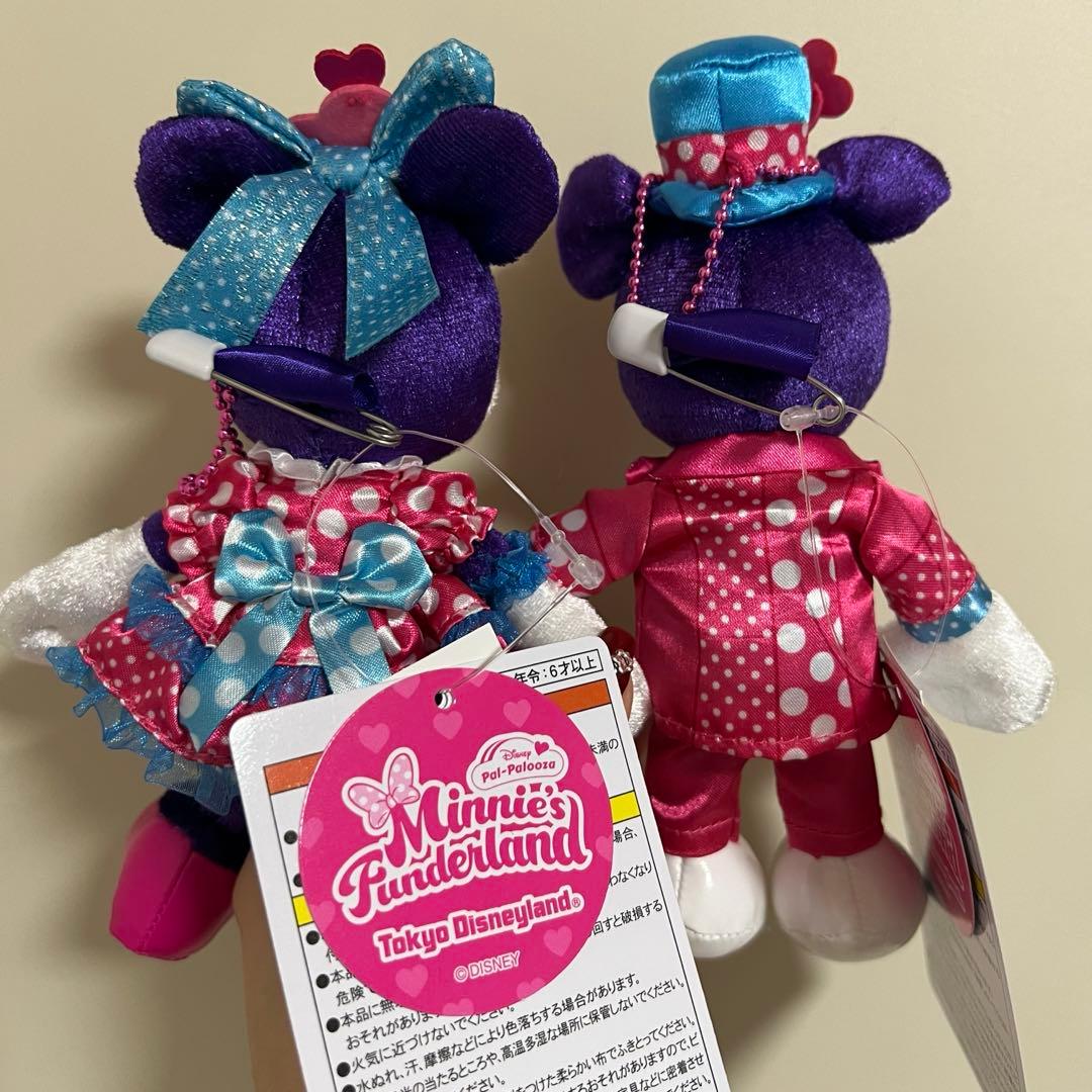 ディズニー パルパルーザ ミニー ミッキー ぬいぐるみバッジ ぬいば