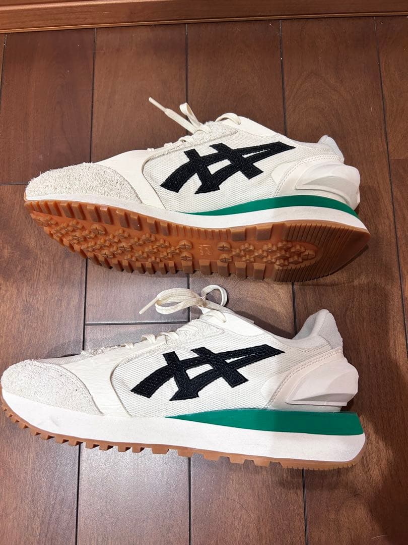 オニツカタイガー MOAGE CO 25.5cm ホワイト グリーン ガムソール