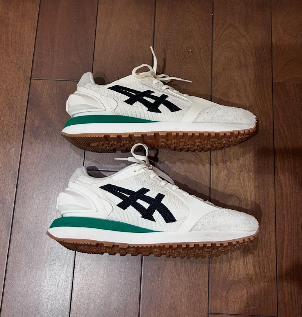 オニツカタイガー MOAGE CO 25.5cm ホワイト グリーン ガムソール