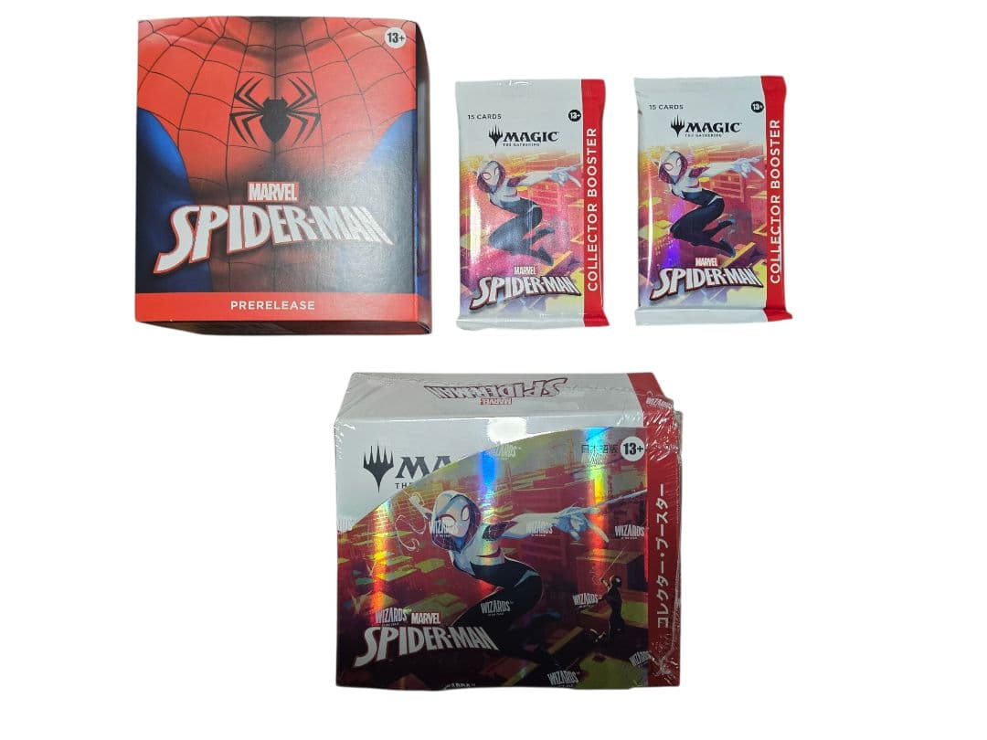 豪華セット【新品未開封】スパイダーマン　コレクターブースター　プレリリースキット 日本語版 マジック：ザ・ギャザリング マーベル スパイダーマン