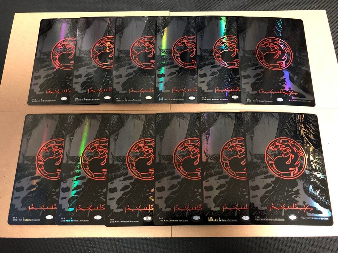 mtg オイルスリックfoil 土地　各色12枚　計60枚セット