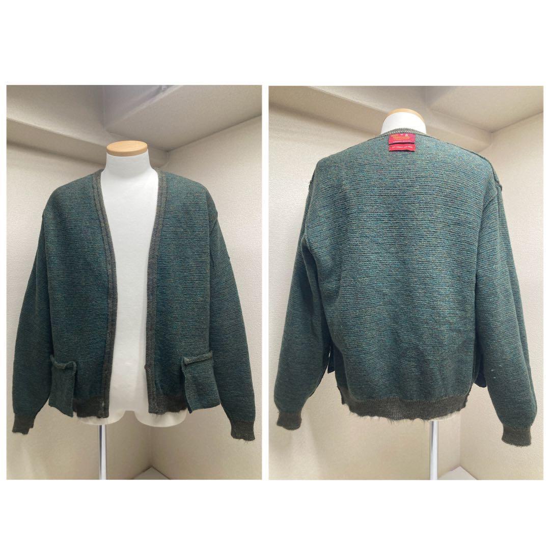 美品☆毛足長☆肉厚☆XL☆60s Sears ヴィンテージモヘアカーディガン