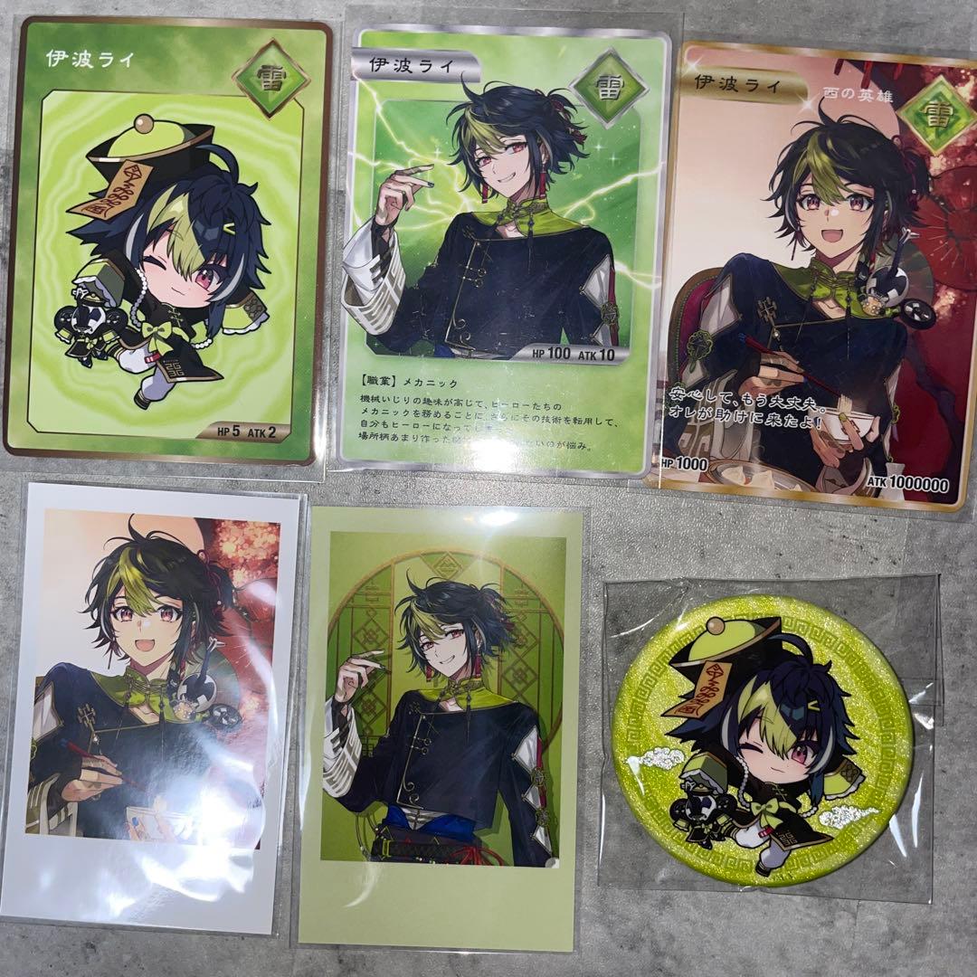 伊波ライ Dytica 2周年 缶バッジ SD デフォルメ チェキ 特典 レア