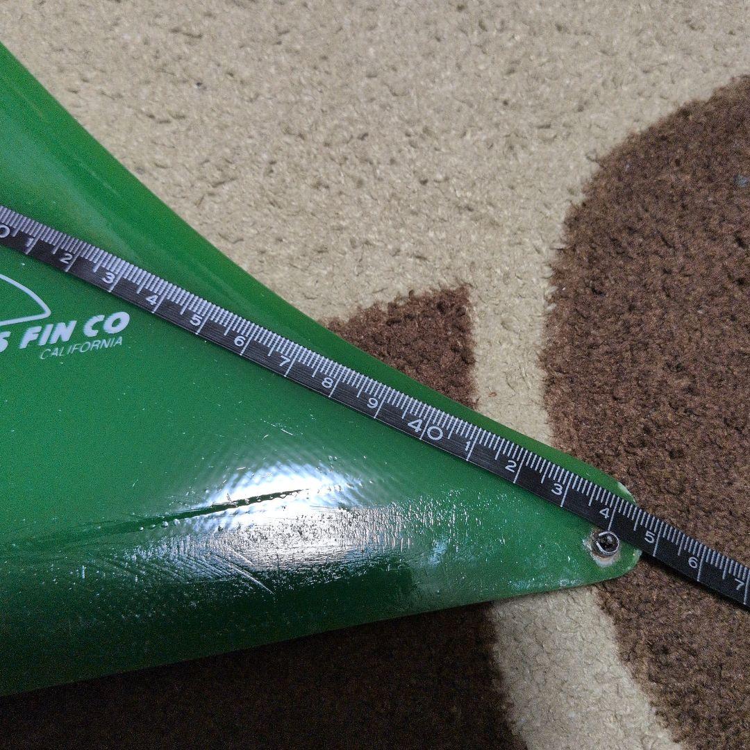 FIBRE GLAS FIN CO サーフボードフィン 緑 特大サイズ