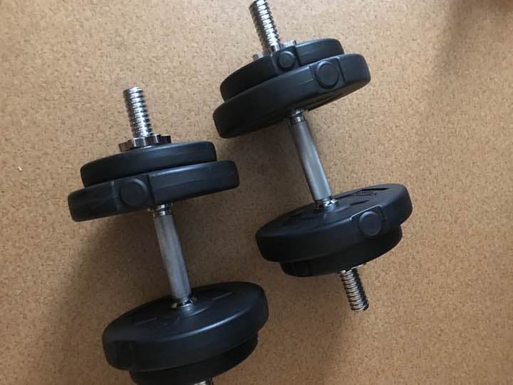 ダンベル 10キロ 2個 月額980円レンタルプラン：créer 可変式ダンベル 10kg×2個 ブラック