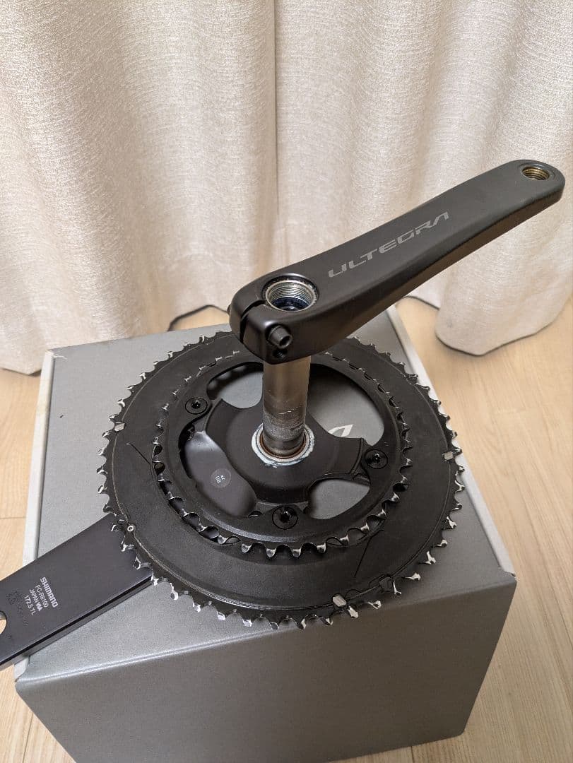 ULTEGRA クランクセット 52-36T 172.5mm　片側パワメ付き