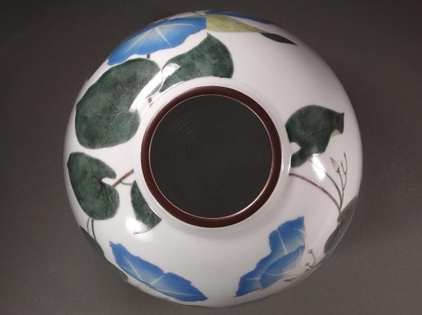 釉描色絵西洋朝顔文壷 高さ37cm 大壺 【堀内淳吾】秀逸作 - メルカリ