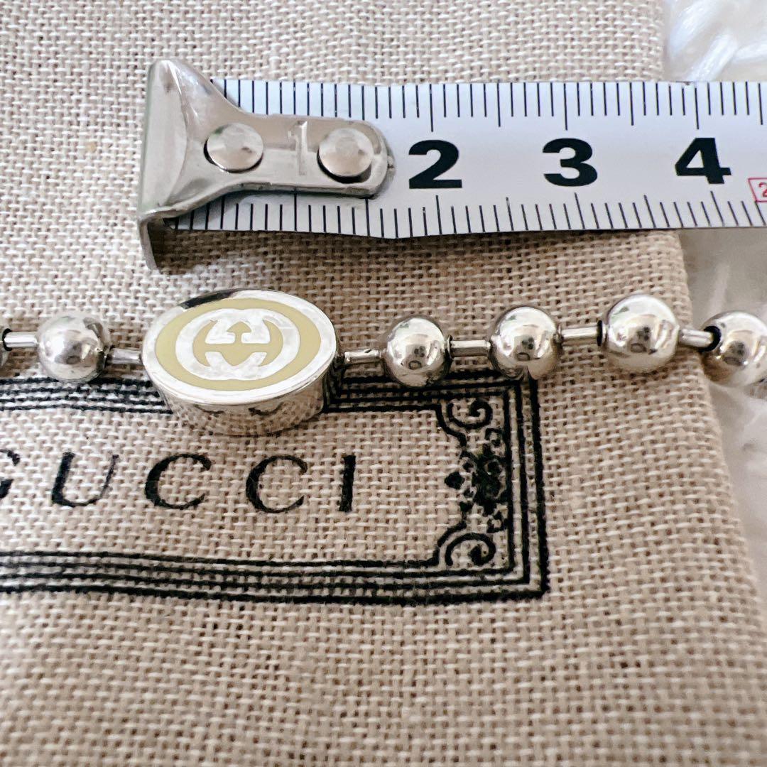 希少✨極美品 グッチ インターロッキングG ボールチェーン ネックレス
