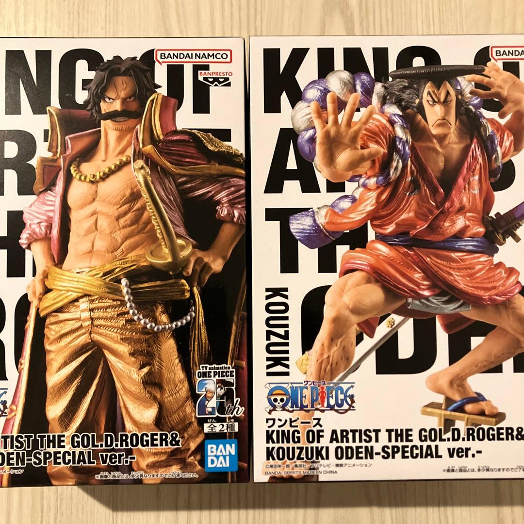 ワンピース KING OF ARTIST ロジャー 光月 おでん フィギュア - メルカリ