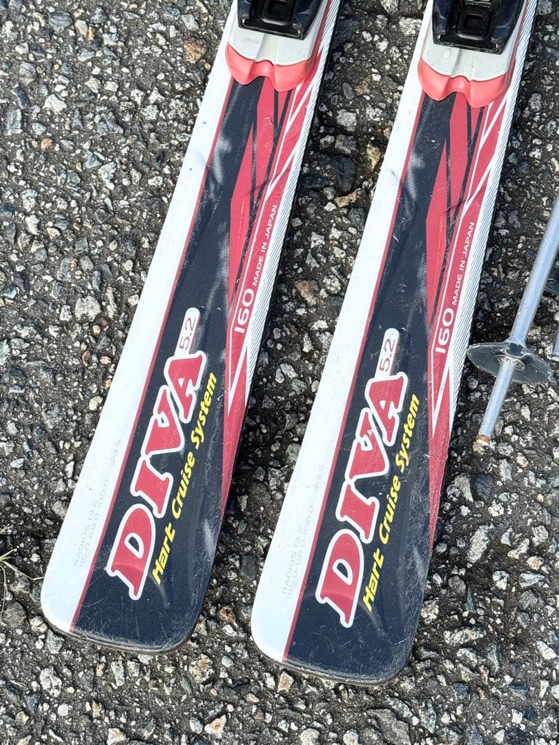 HART DIVA 5.2 160cm スキー板 セット - メルカリ