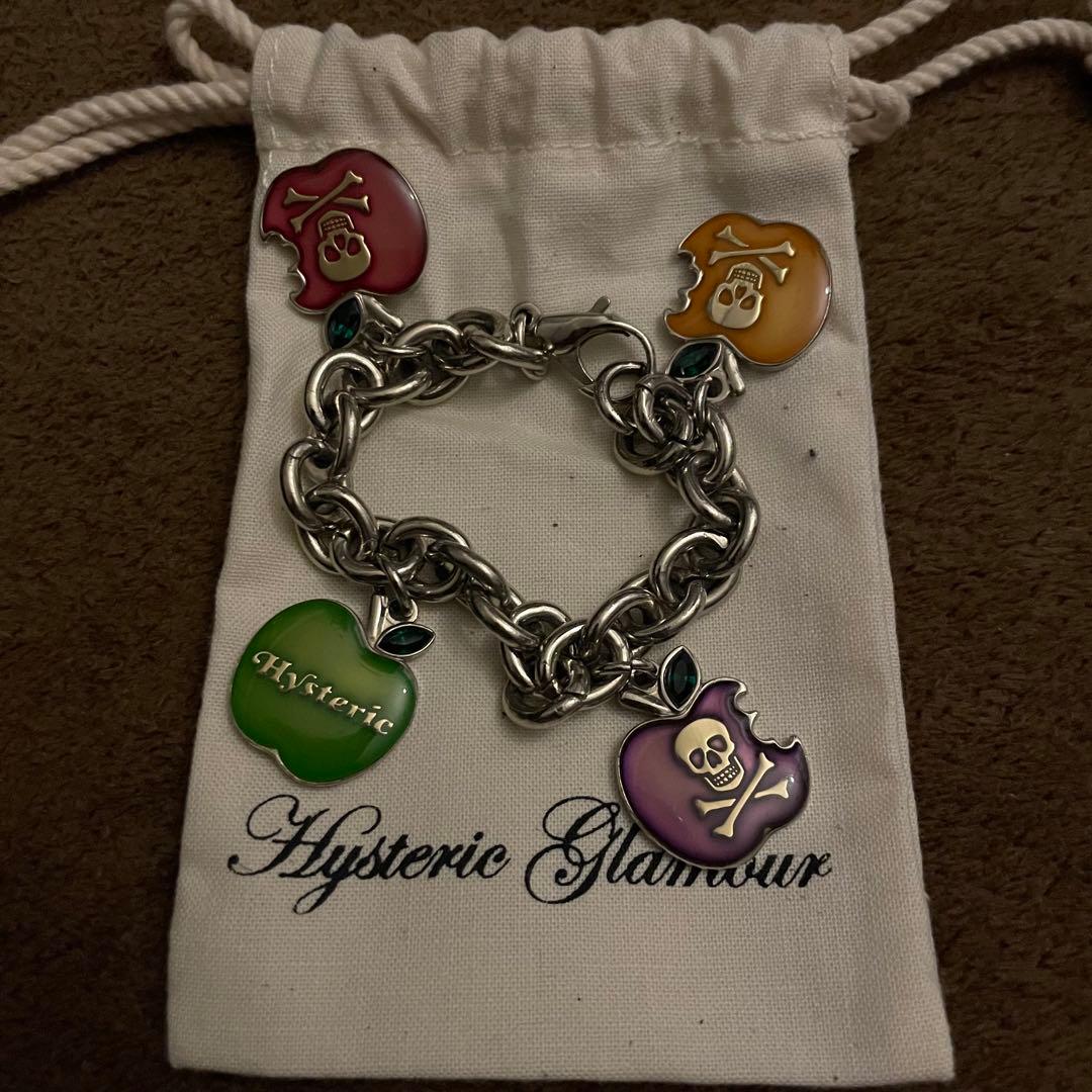 希少 ヒステリックグラマー SKULL APPLE ブレスレット HYSTERIC GLAMOUR（ヒステリックグラマー）の「SKULL APPLEﾌﾞﾚｽﾚｯﾄ