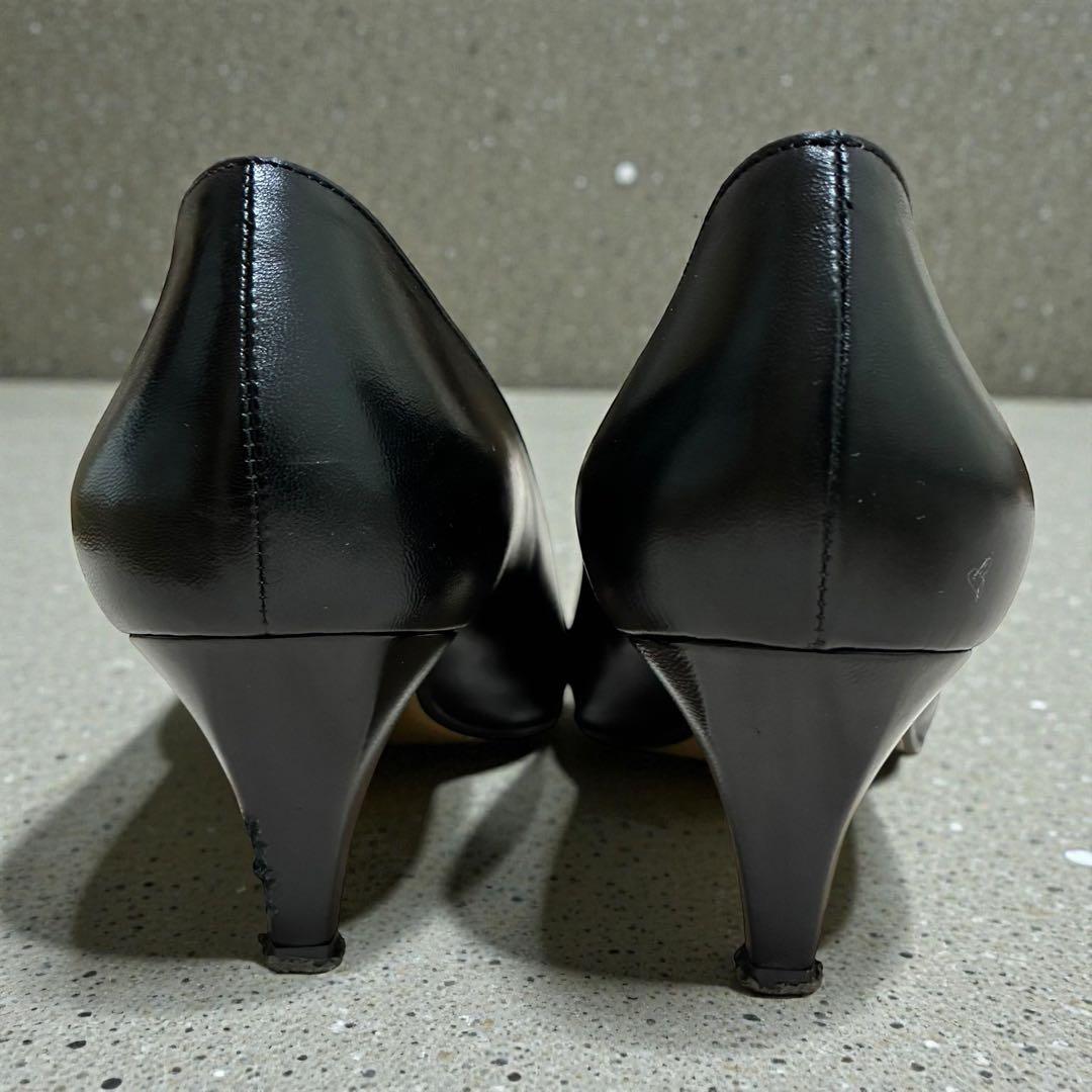 PRADA プラダ レザーパンプス ポインテッドトゥ 黒 37.5 24.5 - メルカリ