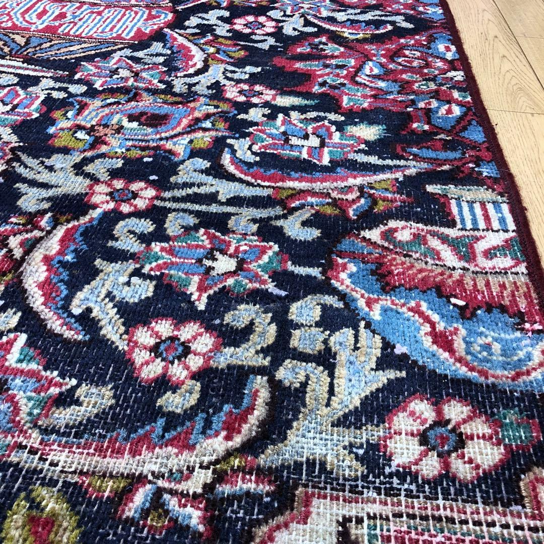 ペルシャ絨毯 ペルシャヴィンテージラグ 155x108 手織り オールド