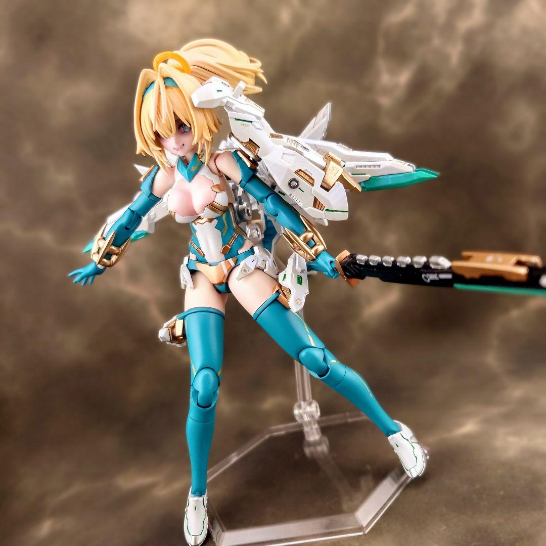 メガミデバイス　弓兵　花浅葱　全塗装完成品