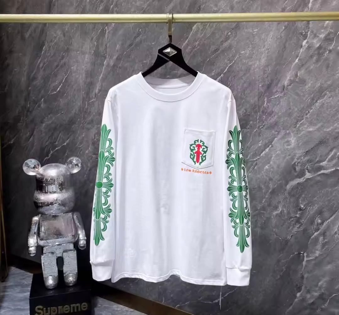 Chrome Hearts ロンt トレーナー CHROME HEARTS / クロムハーツ ネック ロゴ ロンT メンズ 長袖 NECKLOGOLS