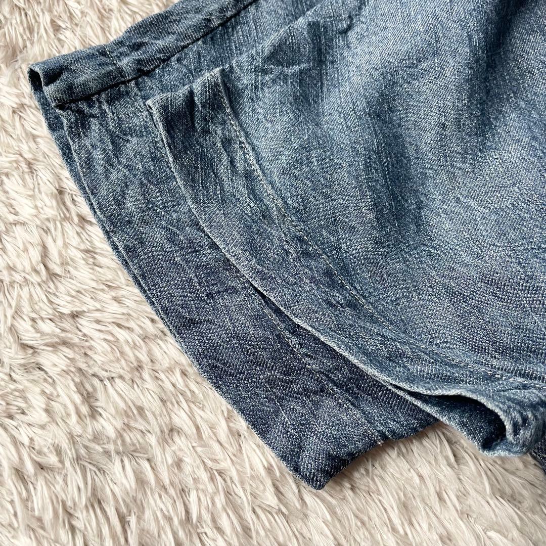 デンハム 美品 DENHAM BEND JUMPSUIT サロペット M ブルー - メルカリ