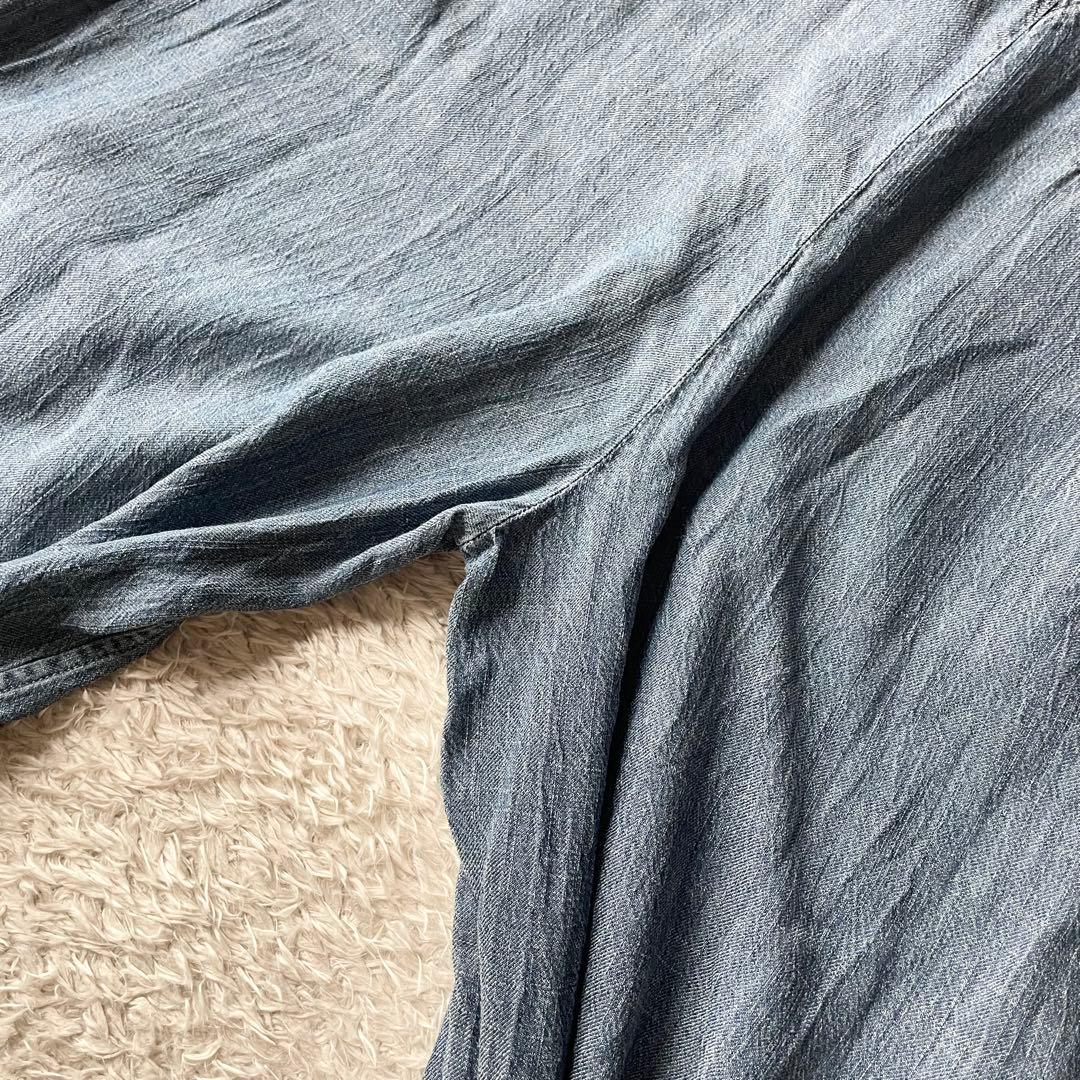 デンハム 美品 DENHAM BEND JUMPSUIT サロペット M ブルー - メルカリ