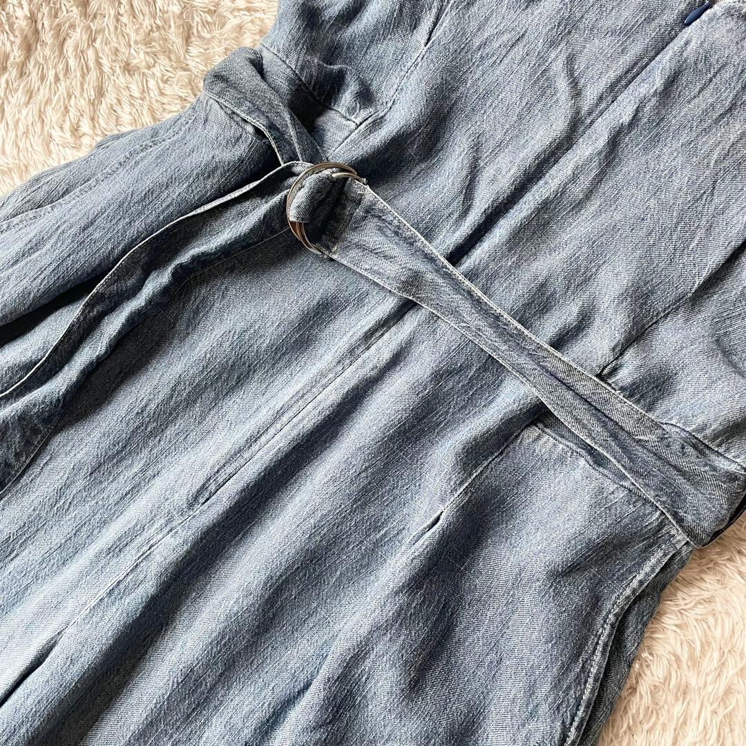 デンハム 美品 DENHAM BEND JUMPSUIT サロペット M ブルー - メルカリ