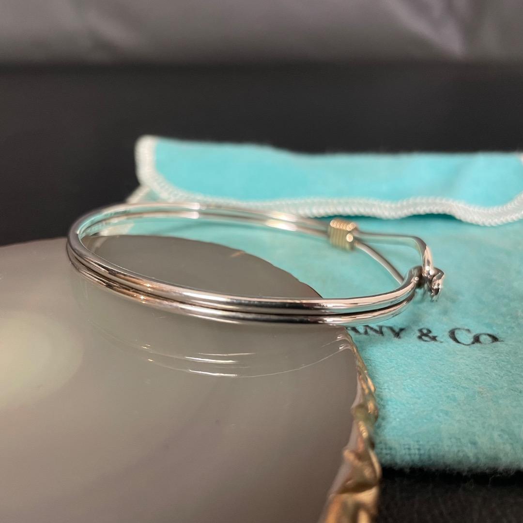 美品・希少✨Tiffany ヴィンテージ 925×14K バングルユニセックス