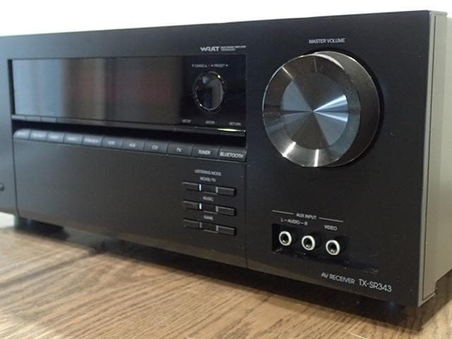 onkyo AVアンプ TX-SR343 リモコン無し・Bluetooth快調 - メルカリ