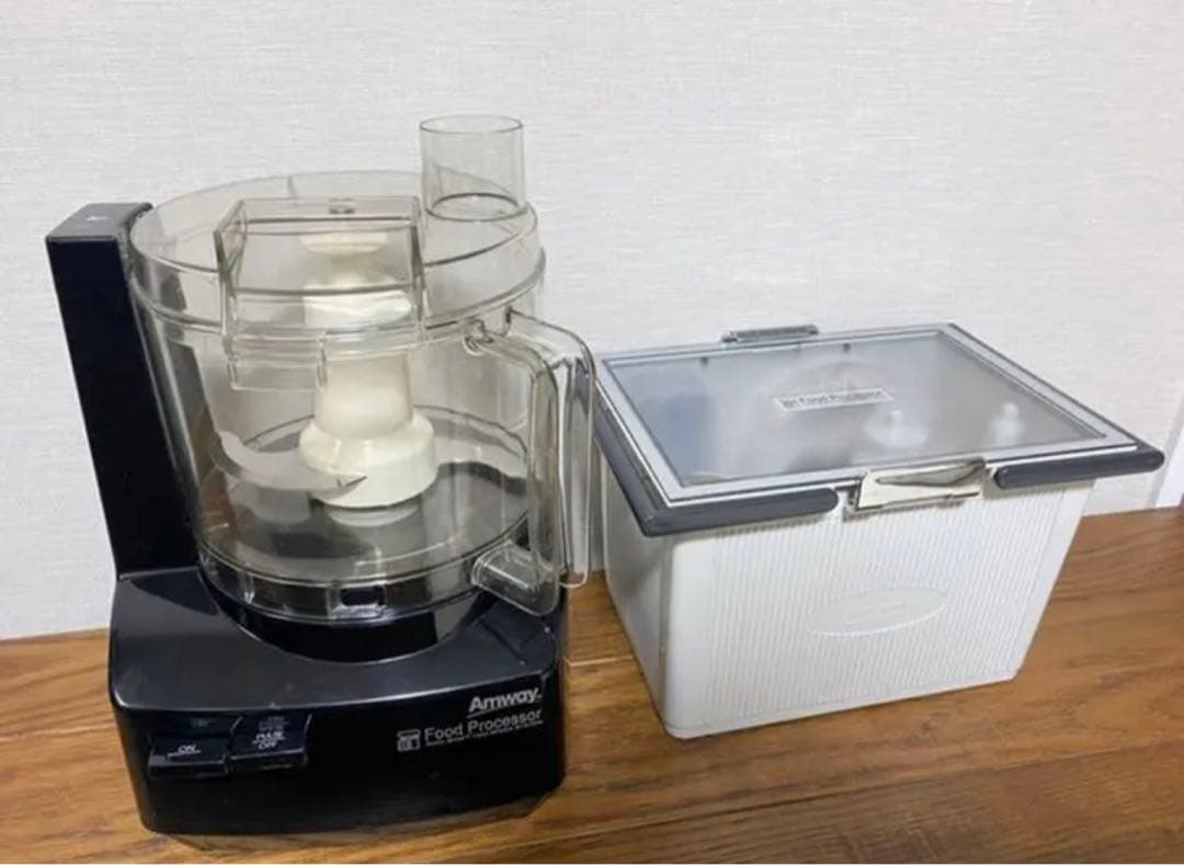 アムウェイフードプロセッサー黒 アムウェイ フードプロセッサー＋ケース付オプションパーツセット（白