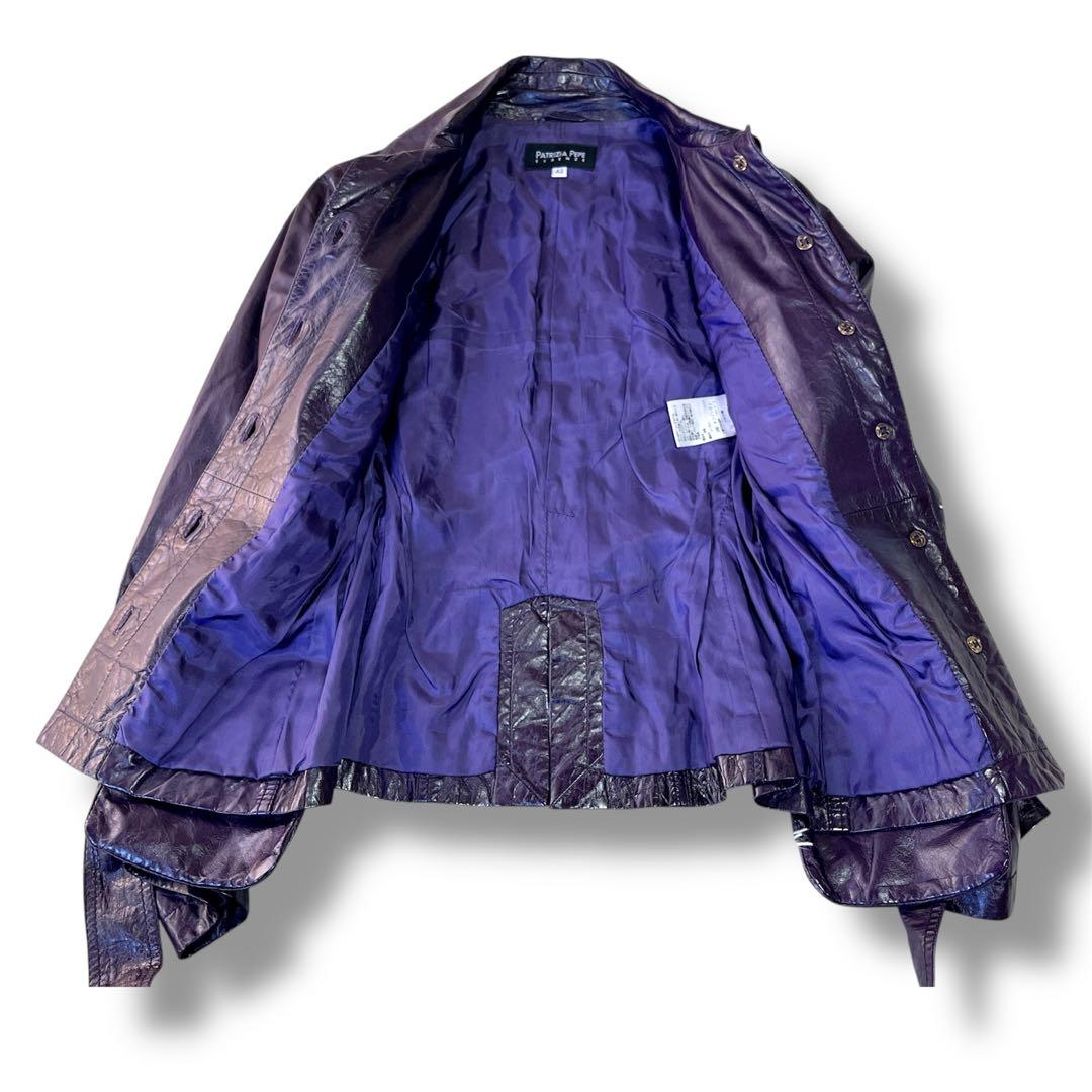 パトリツィアペペ 羊本革 レザージャケット サイズ42 イタリア製