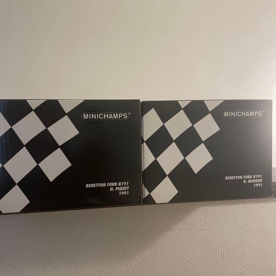 未使用 美品 ミニチャンプス1/18 ベネトン1991 R.モレノ N.ピケ - メルカリ