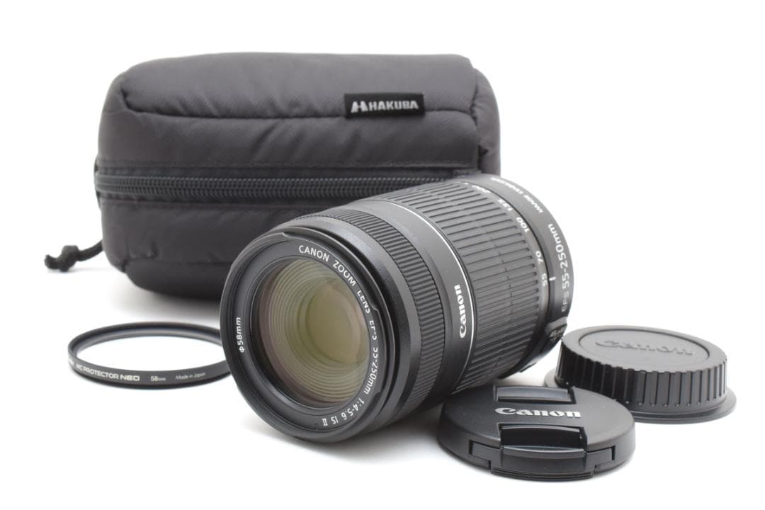 Canon EF-S55-250mm ISⅡ 望遠 手ブレ補正 美品 運動会最適 - メルカリ