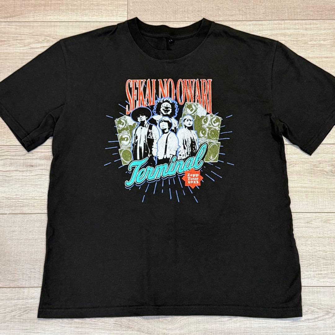 SEKAI NO OWARI Terminal Tシャツ FC ブラック セカオワTerminal Tシャツ 黒 2023 SEKAI NO OWARI セカオワ terminal
