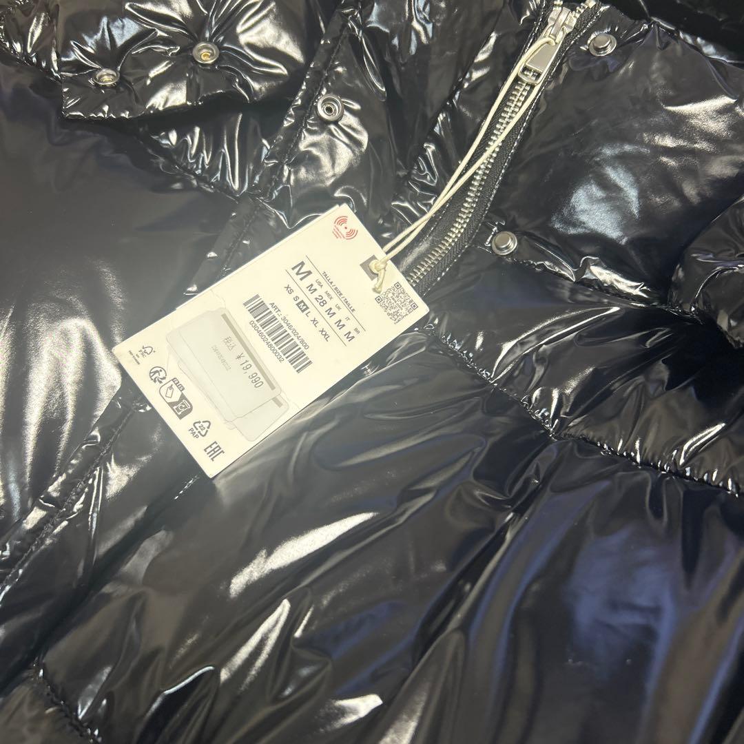 ○ZARA○ザラ○M○シャイニーロングアノラック○ロングダウンタイプ