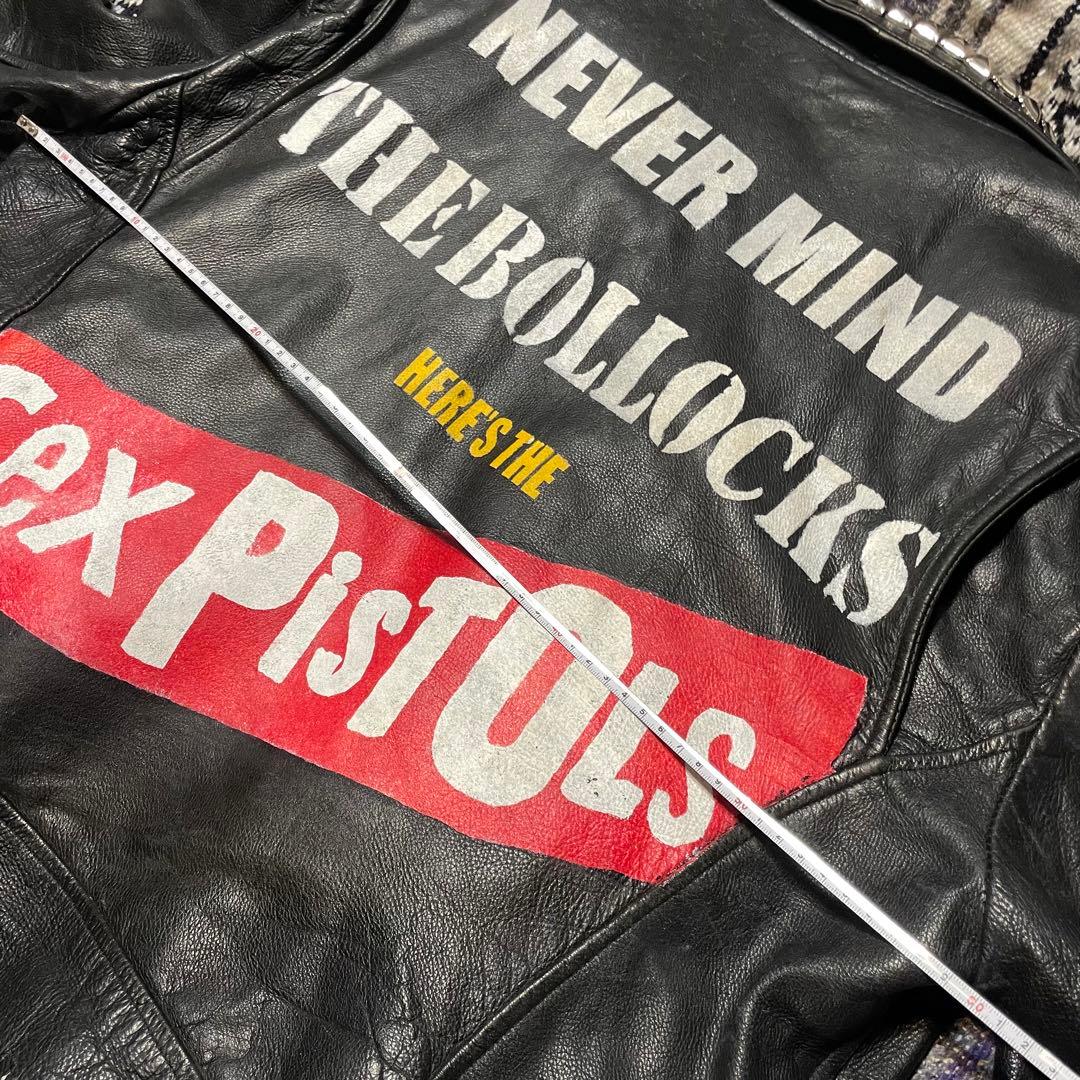 一点もの!!】Sex Pistols ハンドペイント スタッズ 鋲ジャン - メルカリ