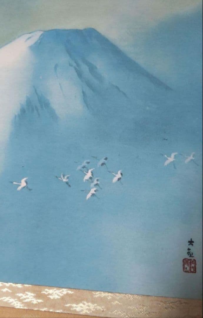 82Z291日本画掛軸 絵画 掛け軸 茶道具掛軸 大観 骨董