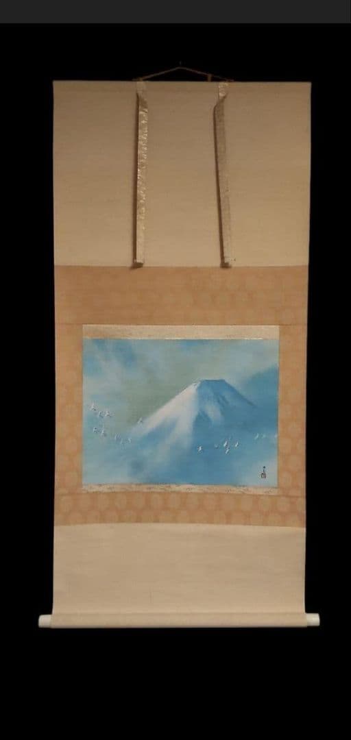 82Z291日本画掛軸 絵画 掛け軸 茶道具掛軸 大観 骨董