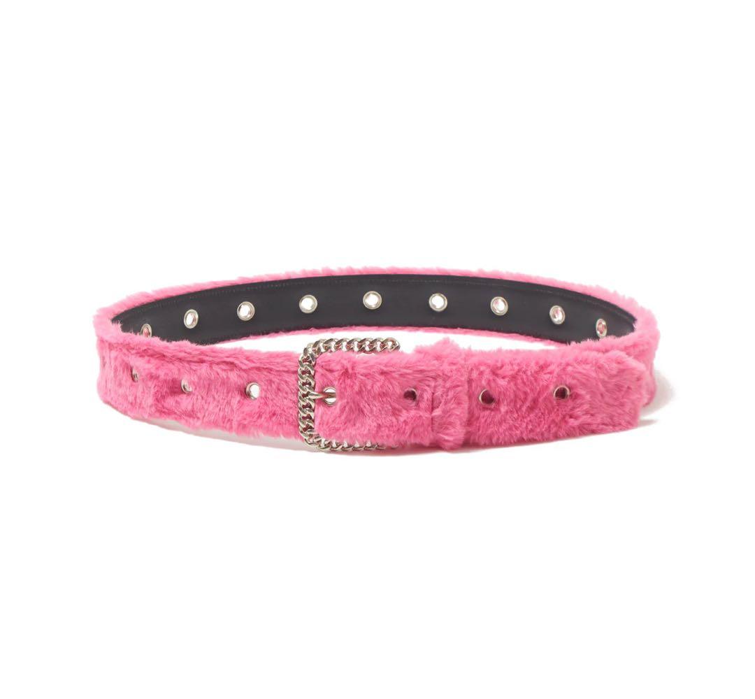AFB afb ピンクファーベルト Mサイズ AFB ファー ベルト ピンク - メルカリ