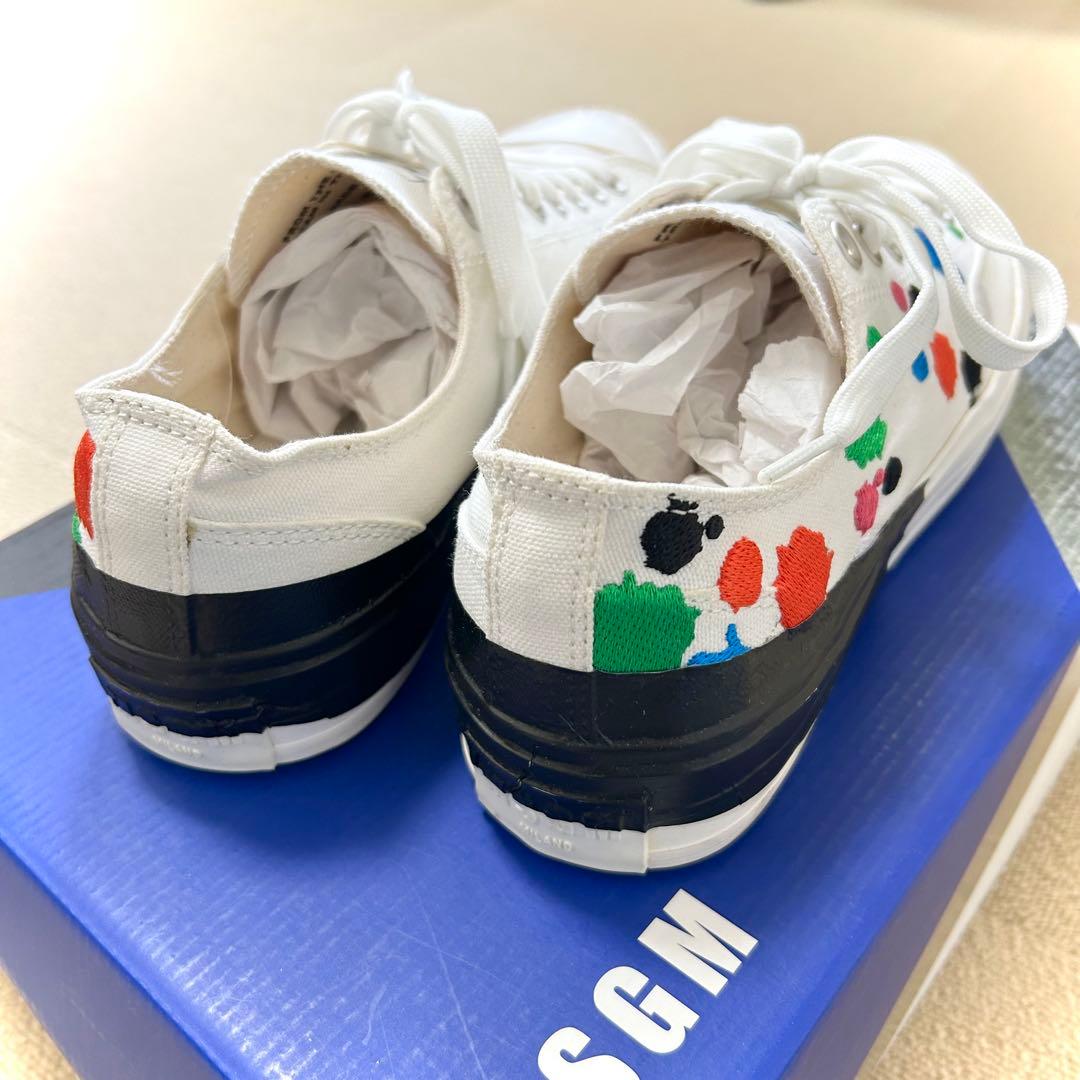 新品MSGMペンキ刺繍マルチカラースニーカー4227cmarni junya - メルカリ