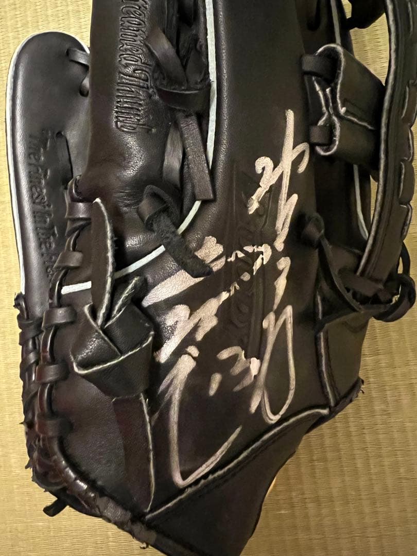 中日ドラゴンズ岩瀬仁紀投手使用サイン入りグローブ＆色紙、他3選手