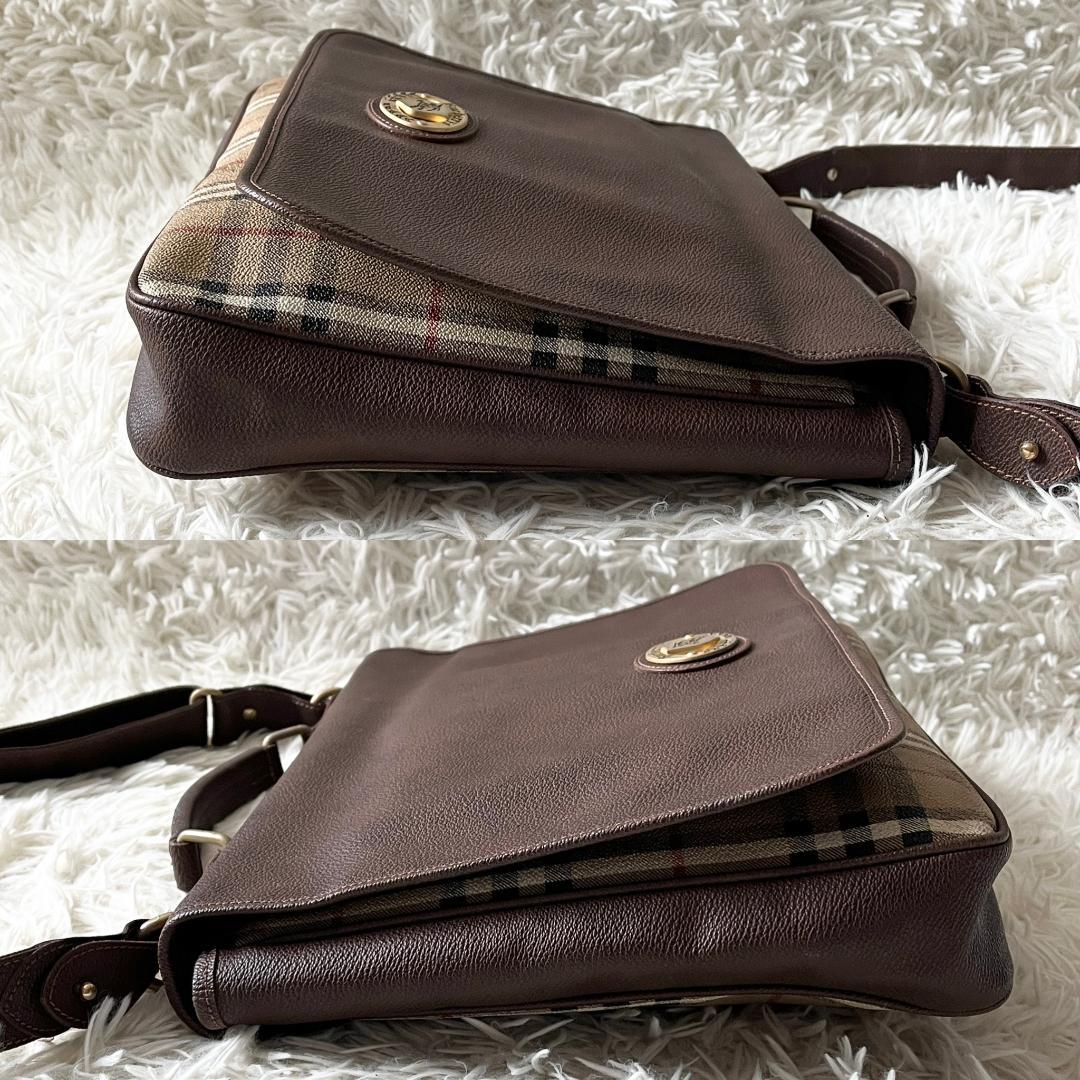 美品☆Burberrys ノバチェック シャドーホース 2way ブリーフケース