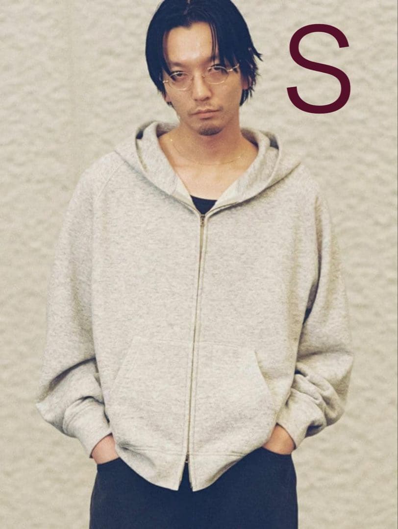 LIDNM WOOL CASHMERE ZIP HOODIE Sサイズ LIDnM（リドム） パーカー WOOL CASHMERE ZIP HOODIE メンズ