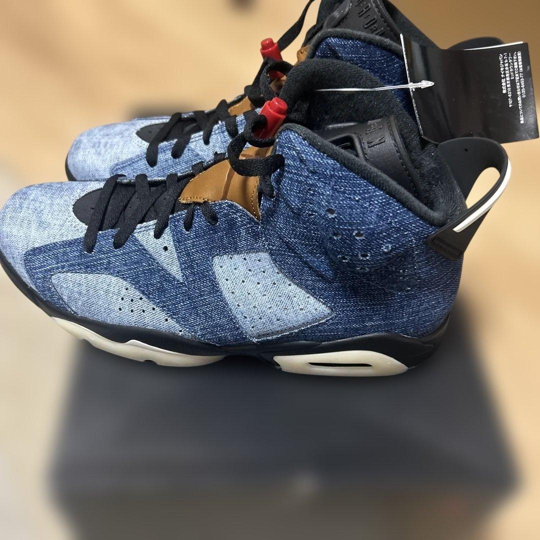 Air Jordan 6 デニム 新品未使用黒タグ付き 27.5cm